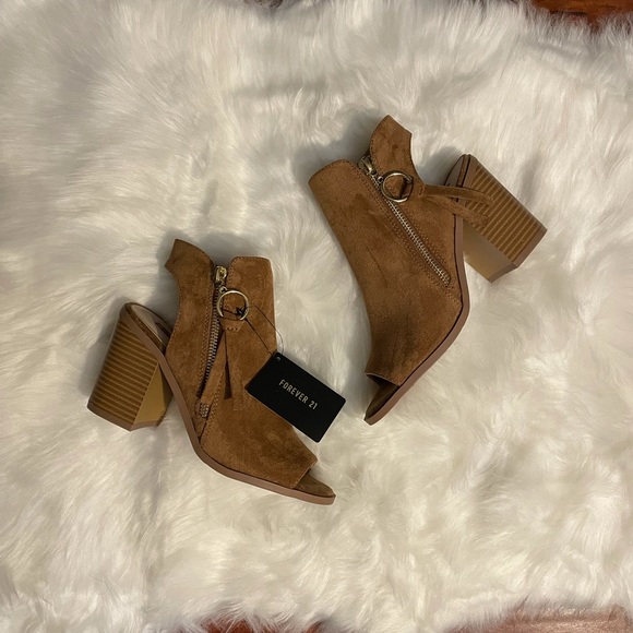 Forever 21 Suede Ankle Booties - Picture 2 of 2